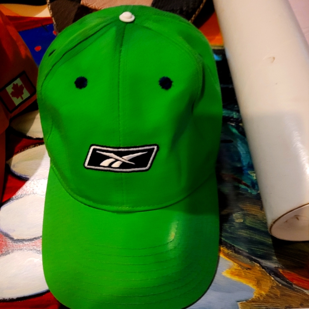 Green Reebok Cap with adjustable strap